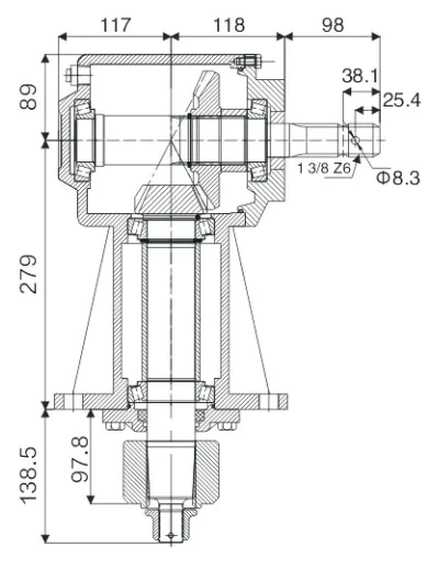 Agricultural Lawn Mower Gearbox EP-RC81