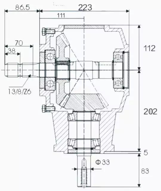 EP-75 Rotary Tiller Cultivator Gearbox for Agricultural