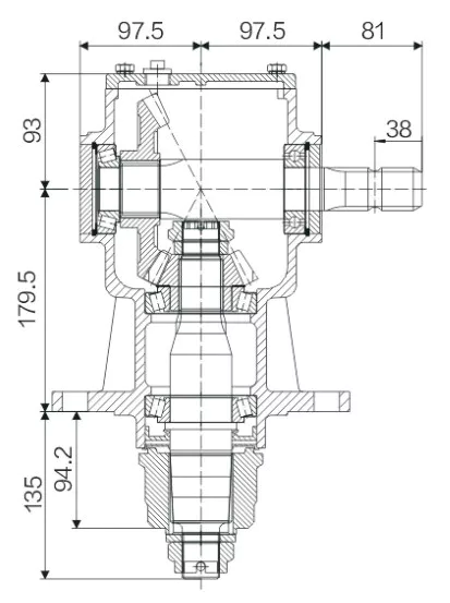 Agricultural Lawn Mower Gearbox EP-140