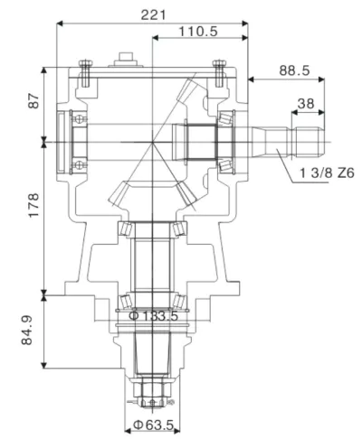 Agricultural Lawn Mower Gearbox EP-55