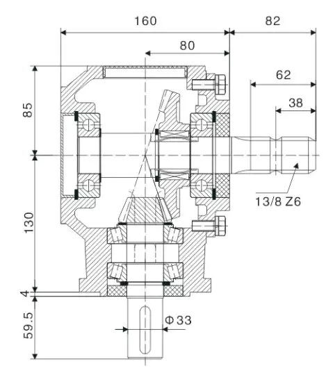 EP-9.310 Rotary Tiller Cultivator Gearbox for Agricultural