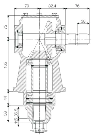 Agricultural Lawnmower Gearbox EP-LF205