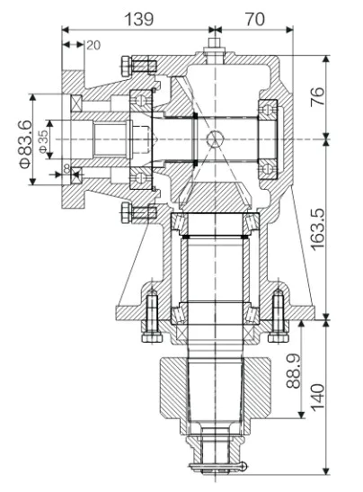 Agricultural Lawn Mower Gearbox EP-RC51