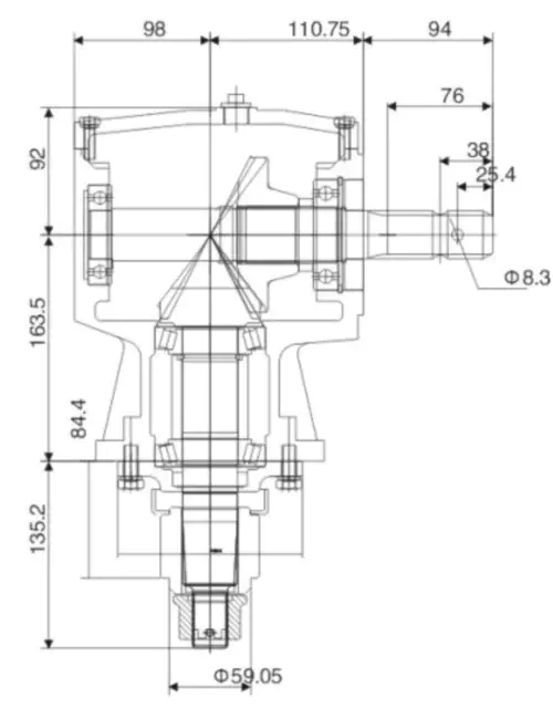 Agricultural Lawn Mower Gearbox EP-X30