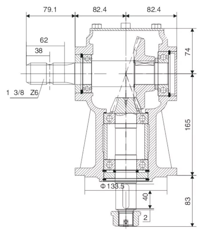 Agricultural Lawn Mower Gearbox EP-LF211