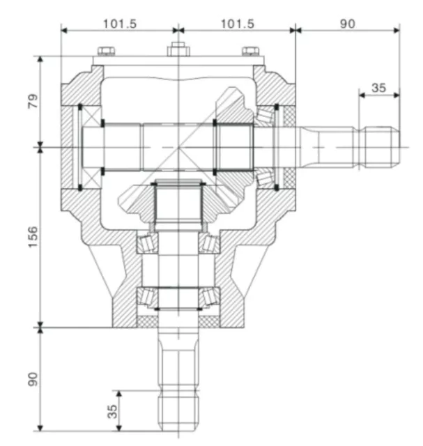 EP-BGB9 Lawn Mower Gearbox For Agricultural