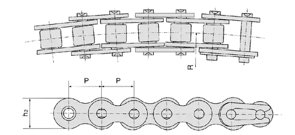 Stainless Steel Side Bow Roller Chains
