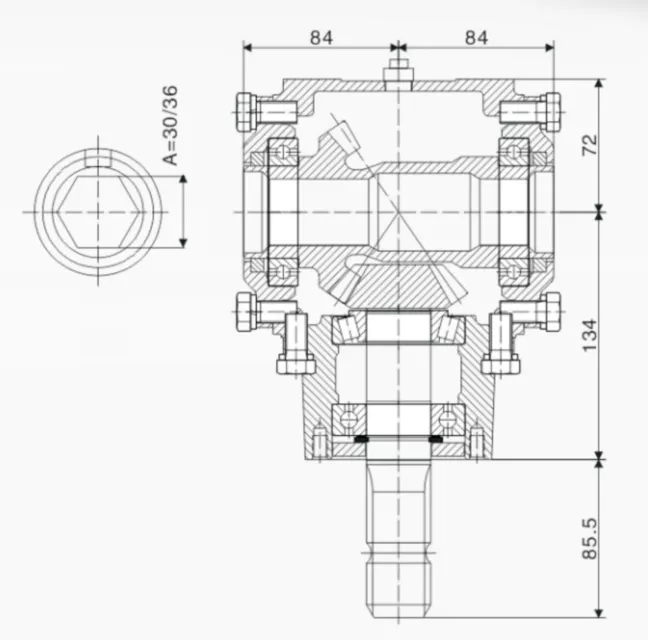EP-9.259 Lawn Mower gearbox 1.46:1 