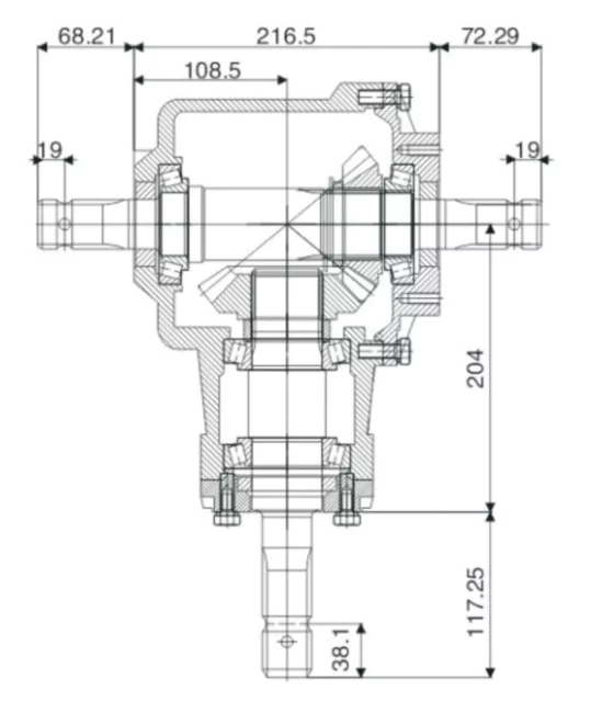 100 Hp Rotary Cutter Gearbox