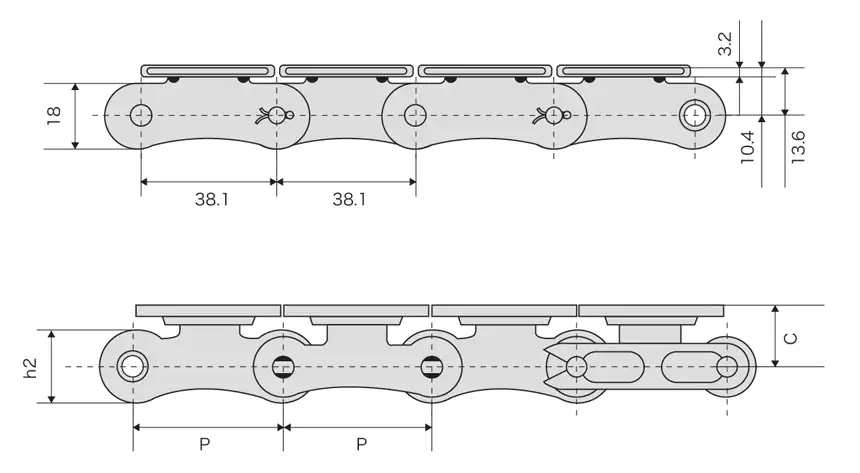 Stainless Steel Tabletop Plate Chains