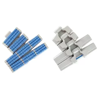 Sideflexing Flat-top Chain with Low Noise Accumulation Rollers