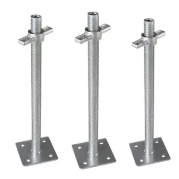 Adjustable Leveling Galvanized Screw Jack With Base Plate