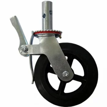 Rubber Scaffolding Casters Wheel / PU Casters for Building Construction