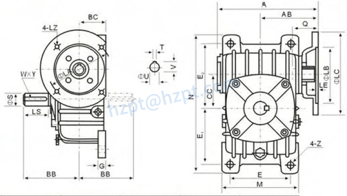 WPDO Series Worm Gearboxes