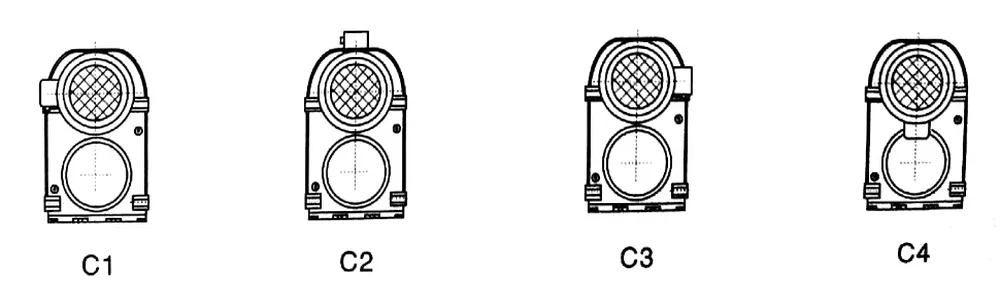 Helical Gearbox Position of Motor Terminal Box