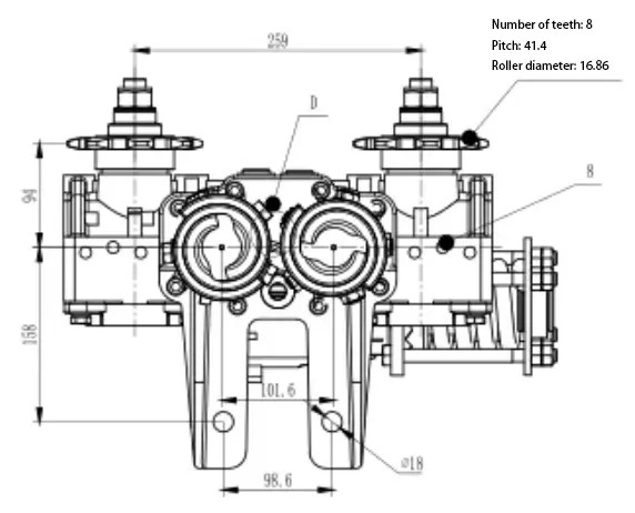 Corn Header Gearbox N669-J