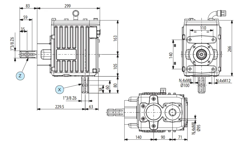 China Corn Header Gearbox M767A