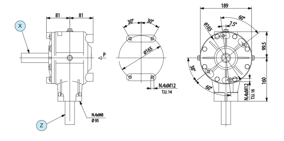 China Corn Header Gearbox T304-A