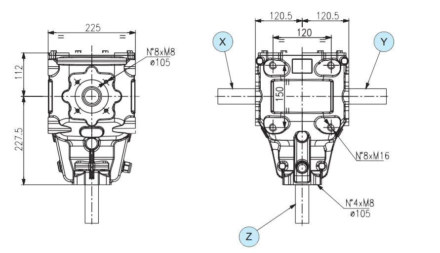 Round Baler Gearbox Specification T290HD