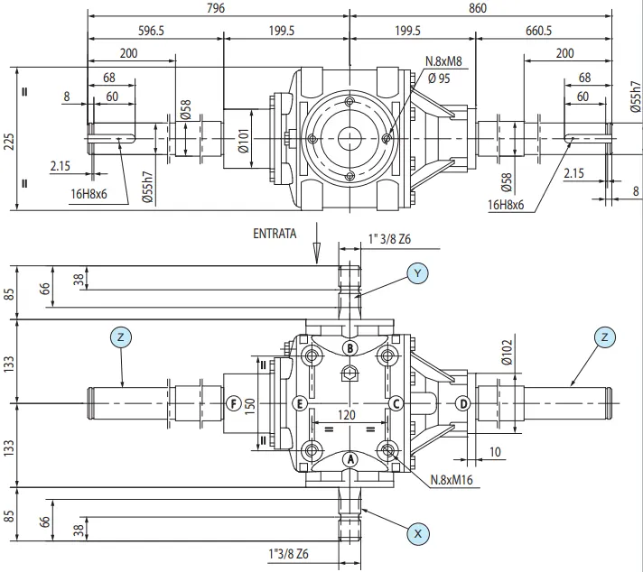 Round Baler Gearbox Detail T292E