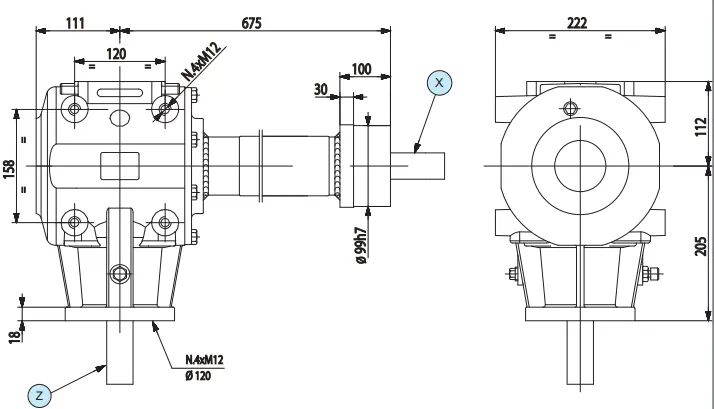 Round Baler Gearbox T290H