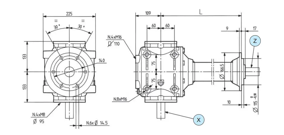Rotary Tiller Gearbox TLZ-292A Specifications