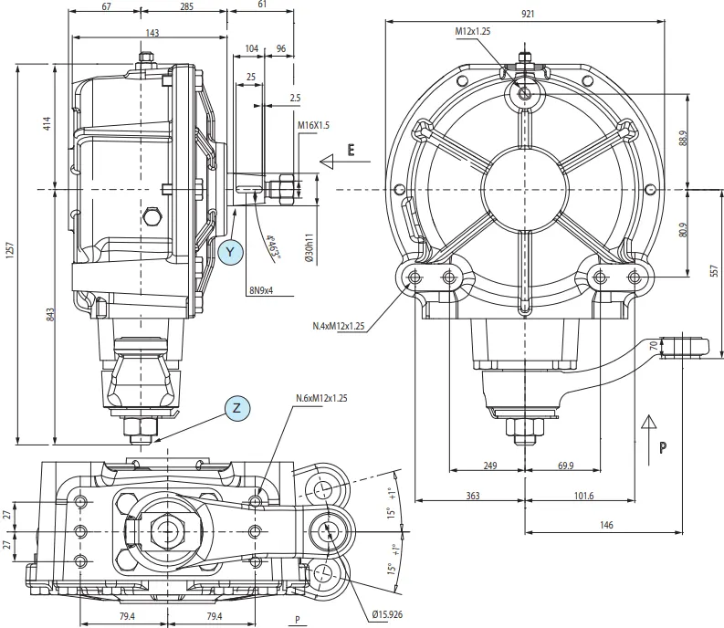 Grain and Sunflower Headers Gearbox OS861