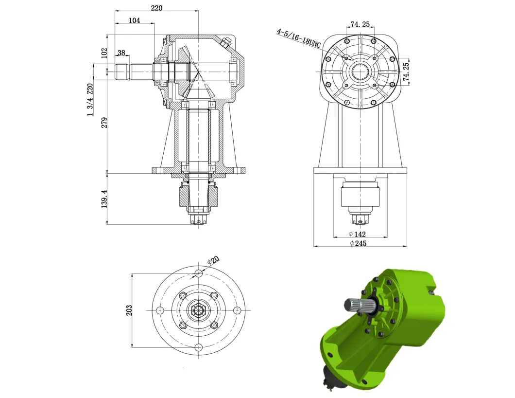 RC81 Rotary Cutter Gearbox Specifications