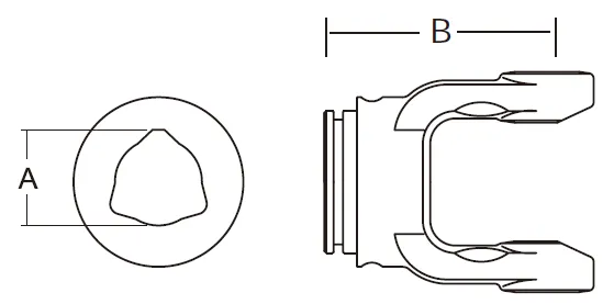 6 Series PTO Shaft Inner Profile Yoke