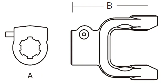 6 Series PTO Shaft Quick Disconnect Yoke
