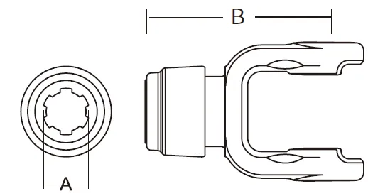 7N Series PTO Shaft Safety Slide Lock Yoke