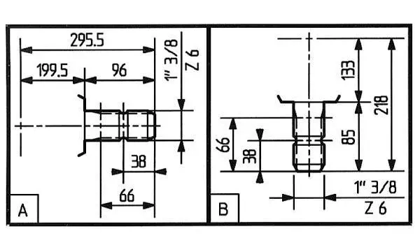 Flail Mower Gearbox T-292B Specifications