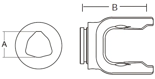 9 Series PTO Shaft Inner Profile Yoke