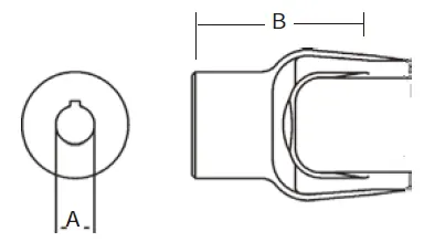 Replacement of Weasler 12 Series PTO Shaft Round Bore Yoke