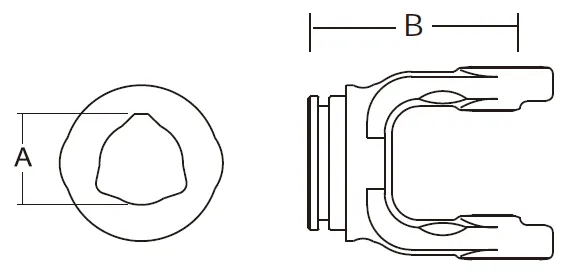 3 Series PTO Shaft Inner Profile Yoke