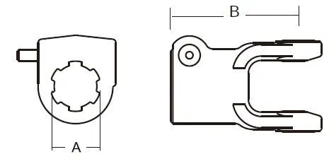 W2100 Series PTO Shaft Quick Disconnect Yoke