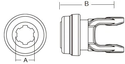 W2100 Series PTO Shaft Safety Slide Lock