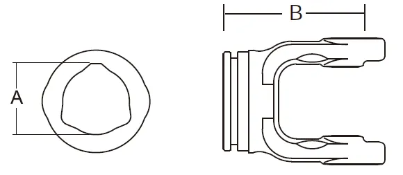3 Series PTO Shaft Outer Profile Yoke