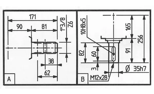 Rotary Mower Gearbox LF-151A Specifications