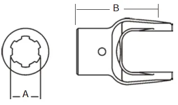 Replacement of Weasler 12 Series PTO Shaft Spline Bore Yoke