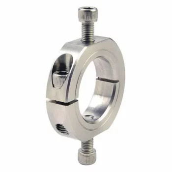 One Piece Mountable Shaft Collars (Shaft Clamps) with OD Flats and Holes Metric Series
