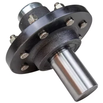 Agricultural Trailer Parts 8 Lug Trailer Half Axle Hub With Spindle