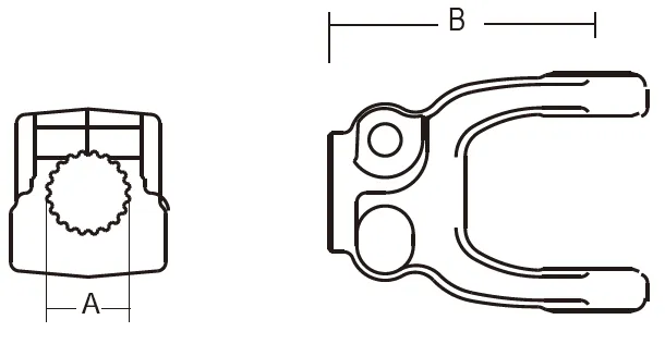 Replacement of Weasler 77 Series PTO Shaft Implement Clamp Yoke Yoke