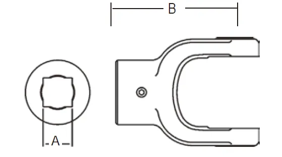 Replacement of Weasler 44 Series PTO Shaft Implement Square Bore Yoke