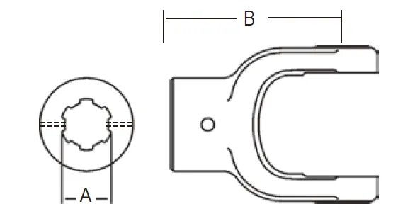 Replacement of Weasler 44 Series PTO Shaft Implement Spline Bore Yoke