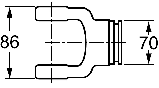 W400E Series PTO Shaft Yoke