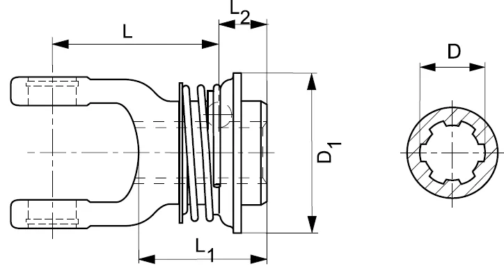 W400E Series PTO Drive Shaft Yoke (AZG)