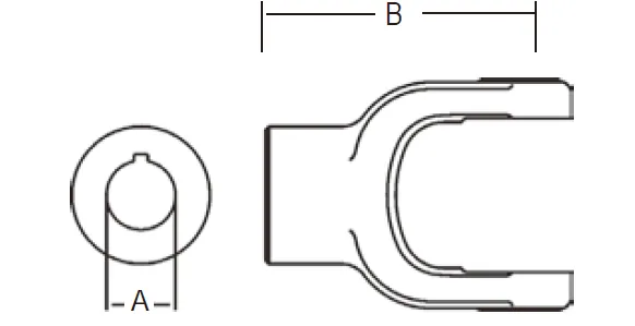 Replacement of Weasler 44 Series PTO Shaft Implement Round Bore Yoke
