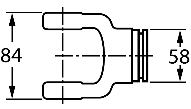 W300E Series PTO Shaft Yoke