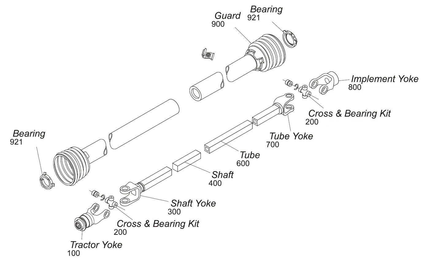 Replacement of Weasler 14 Series PTO Shaft Parts